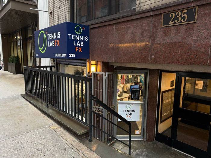 Tennis Lab FX storefront at 235 East 51st Street, New York